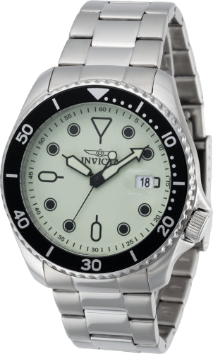 Invicta Men's 47305 Pro Diver Quartz 3 Hand Green Dial Watch