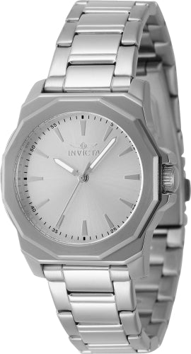 Invicta Women's 47337 Speedway Quartz 3 Hand Silver Dial Watch