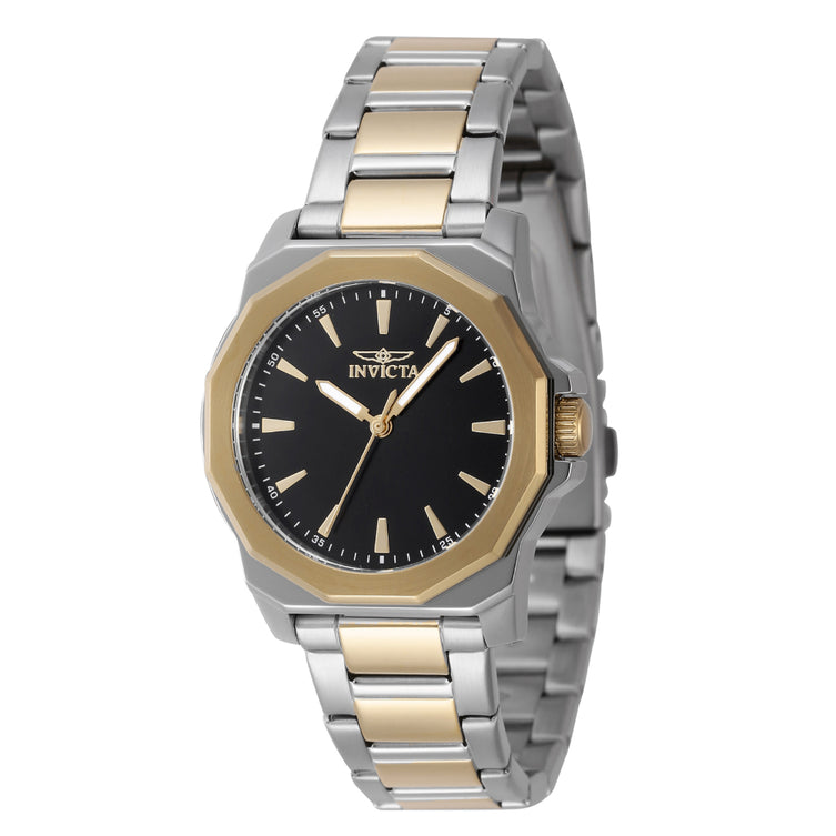 Invicta Men's 47338 Speedway Quartz 3 Hand Black Dial Watch