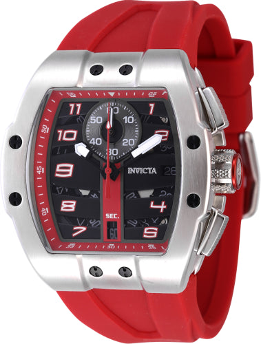 Invicta Men's 47367 Invicta Racing Quartz Multifunction Black, Red Dial Watch
