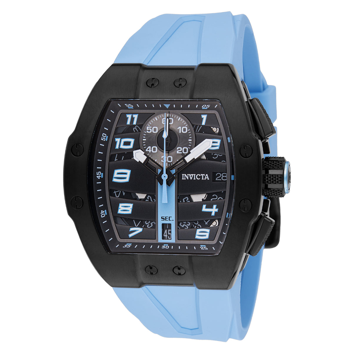 Invicta Men's 47370 Invicta Racing Quartz Multifunction Black Dial Watch