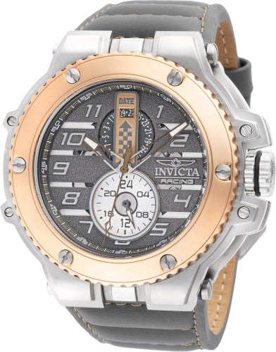 Invicta Men's 47381 Invicta Racing Downforce Quartz Multifunction Silver, Gunmetal, Khaki Dial Watch