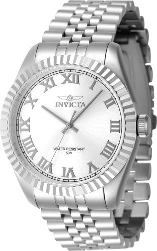 Invicta Men's 47397 Specialty Quartz 3 Hand Silver Dial Watch