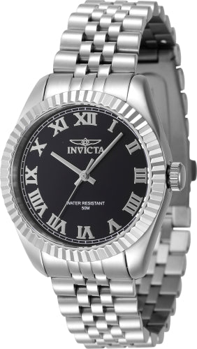 Invicta Women's 47408 Specialty Quartz 3 Hand Black Dial Watch