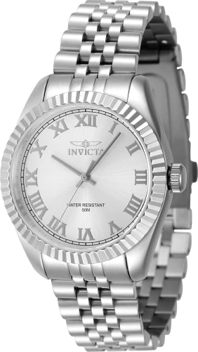 Invicta Women's 47409 Specialty Quartz 3 Hand Silver Dial Watch