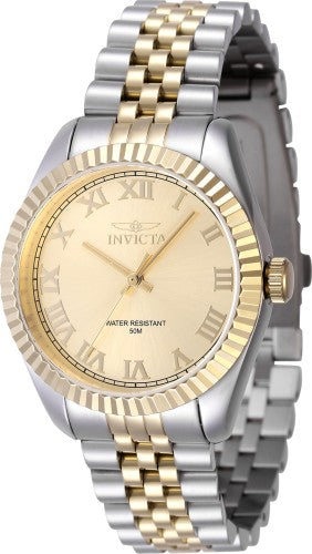 Invicta Women's 47416 Specialty Quartz 3 Hand Gold Dial Watch