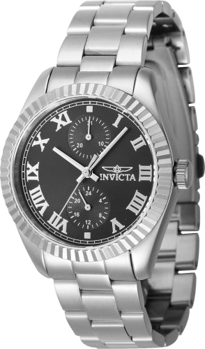 Invicta Women's 47434 Specialty  Quartz Multifunction Black Dial Watch