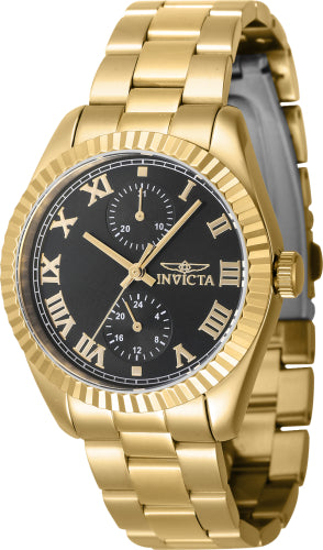 Invicta Women's 47443 Specialty  Quartz Multifunction Black Dial Watch