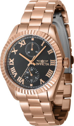 Invicta Women's 47446 Specialty Quartz Multifunction Black Dial Watch