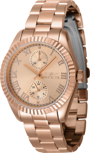Invicta Women's 47447 Specialty Quartz Multifunction Rose Gold Dial Watch