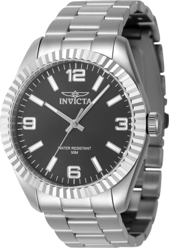 Invicta Men's 47448 Specialty Quartz 3 Hand Black Dial Watch