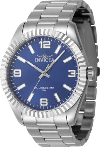 Invicta Men's 47451 Specialty Quartz 3 Hand Blue Dial Watch