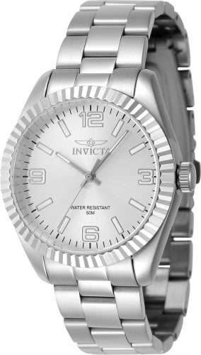Invicta Women's 47464 Specialty  Quartz 3 Hand Silver Dial Watch