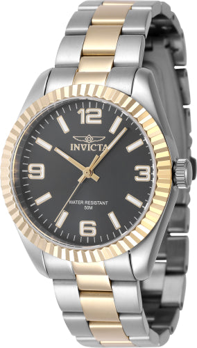 Invicta Men's 47468 Specialty Quartz 3 Hand Green, Gold, Black Dial Watch