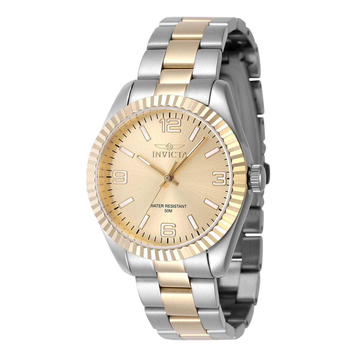 Invicta Women's 47472 Specialty  Quartz 3 Hand Gold Dial Watch