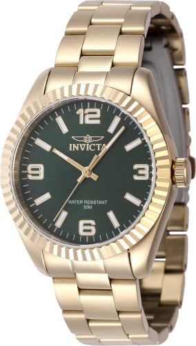 Invicta Women's 47474 Specialty Quartz 3 Hand Green Dial Watch