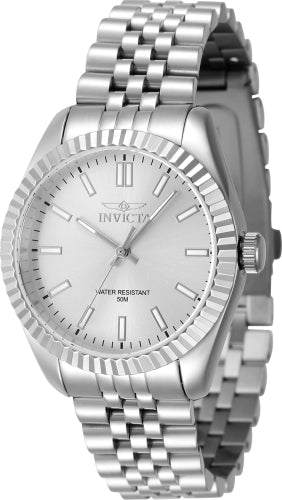 Invicta Women's 47495 Specialty Quartz 3 Hand Silver Dial Watch