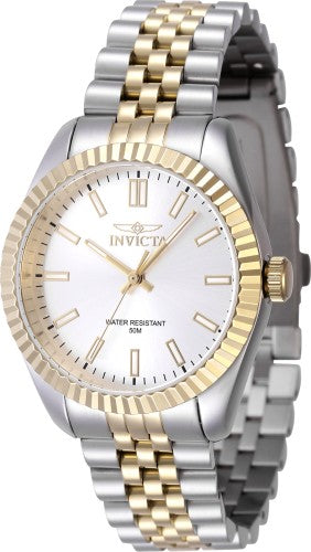 Invicta Women's 47500 Specialty Quartz 3 Hand Silver Dial Watch