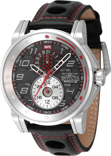 Invicta Men's 47533 Invicta Racing Quartz Multifunction Black, Silver, Red Dial Watch