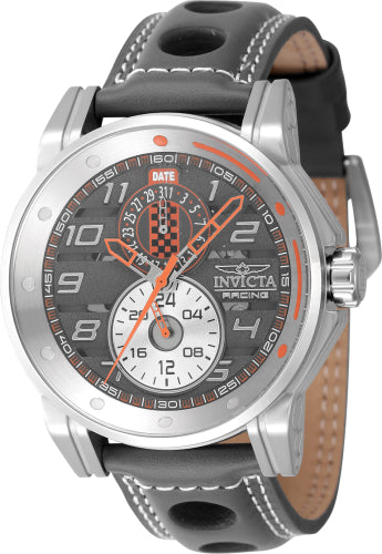 Invicta Men's 47535 Invicta Racing Quartz Multifunction Silver, Orange, Grey, Gunmetal Dial Watch