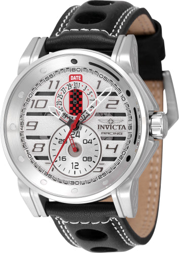 Invicta Men's 47536 Invicta Racing Quartz Multifunction Silver, Grey, Red, Gunmetal Dial Watch