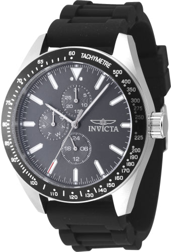 Invicta Men's 47589 Aviator Quartz VH67 Charcoal Dial Watch