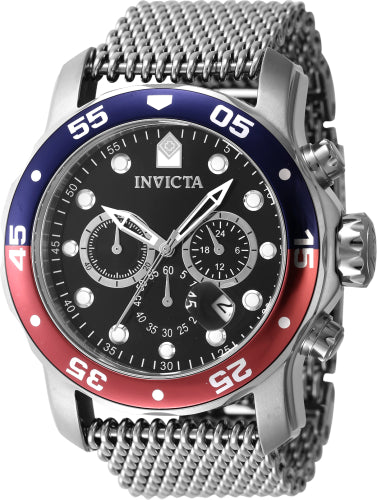 Invicta Men's 47630 Pro Diver Quartz Chronograph Black Dial Watch