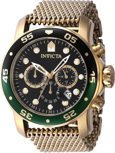 Invicta Men's 47632 Pro Diver  Quartz Chronograph Black Dial Watch