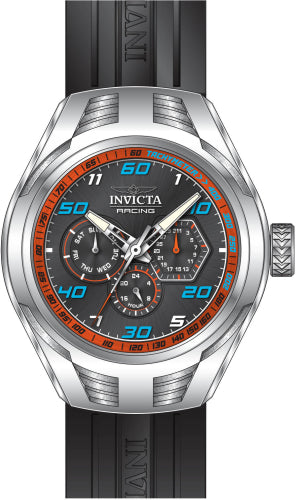 Invicta Men's 47725 Invicta Racing Quartz Chronograph Orange, Black Dial Watch