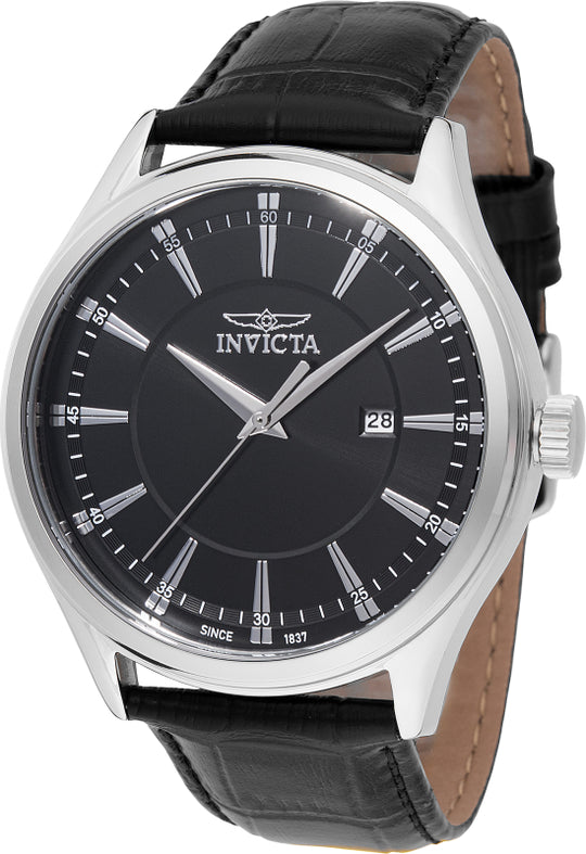 Invicta Men's 47801 Celestial Quartz 3 Hand Black Dial Watch