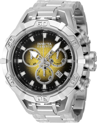 Invicta Men's 47848 Reserve Quartz Chronograph Black, Yellow Dial Watch