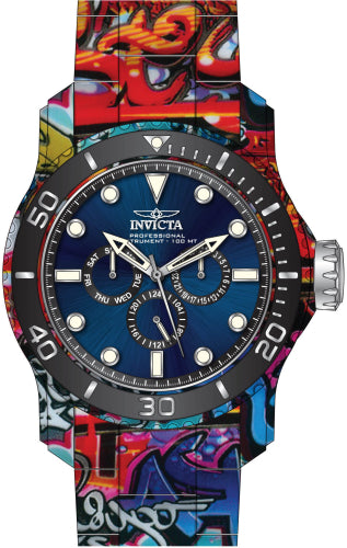 Invicta Men's 47856 Pro Diver Quartz Chronograph Blue, Black Dial Watch