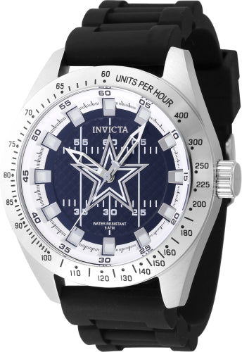 Invicta Men's 47857 NFL Dallas Cowboys Quartz Multifunction Blue, White Dial Watch