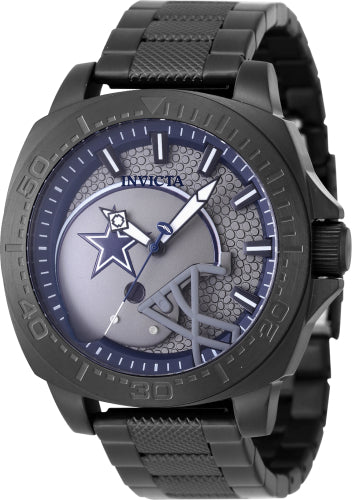 Invicta Men's 47867 NFL Dallas Cowboys Quartz 3 Hand Blue, Grey Dial Watch