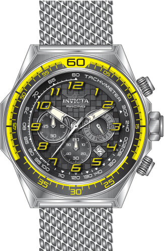 Invicta Men's 47899 Invicta Racing Quartz Chronograph Black Dial Watch