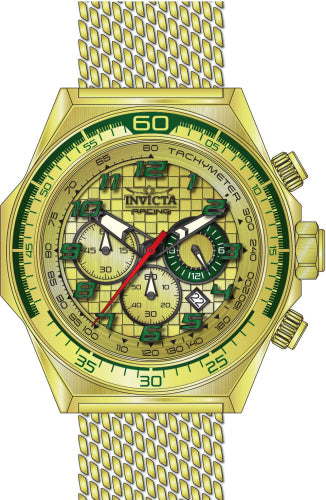 Invicta Men's 47902 Invicta Racing Quartz Chronograph Gold Dial Watch