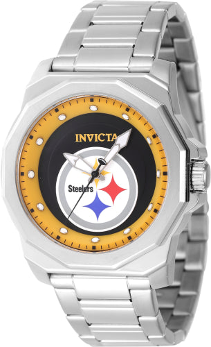 Invicta Men's 47921 NFL Pittsburgh Steelers Quartz 3 Hand Yellow Dial Watch