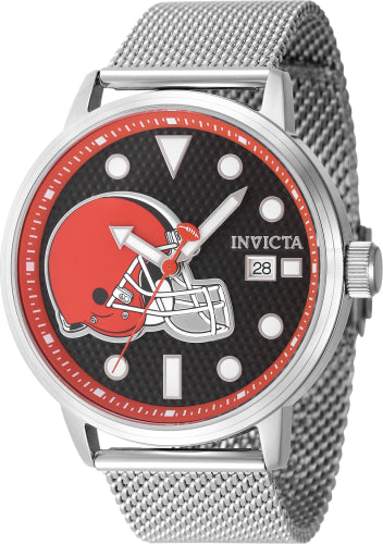 Invicta Men's 47987 NFL Cleveland Browns Quartz 3 Hand Brown Dial Watch