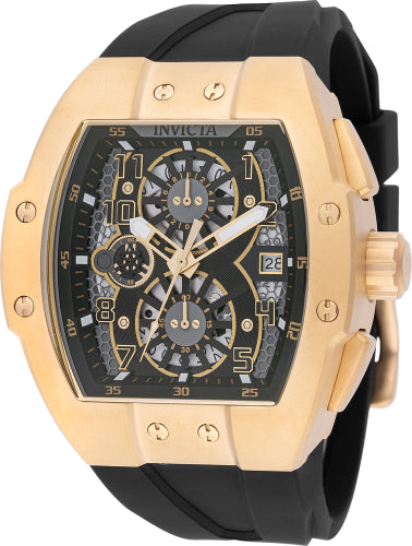 Invicta Men's 48029 Invicta Racing Quartz 3 Hand Transparent, Grey, Black Dial Watch