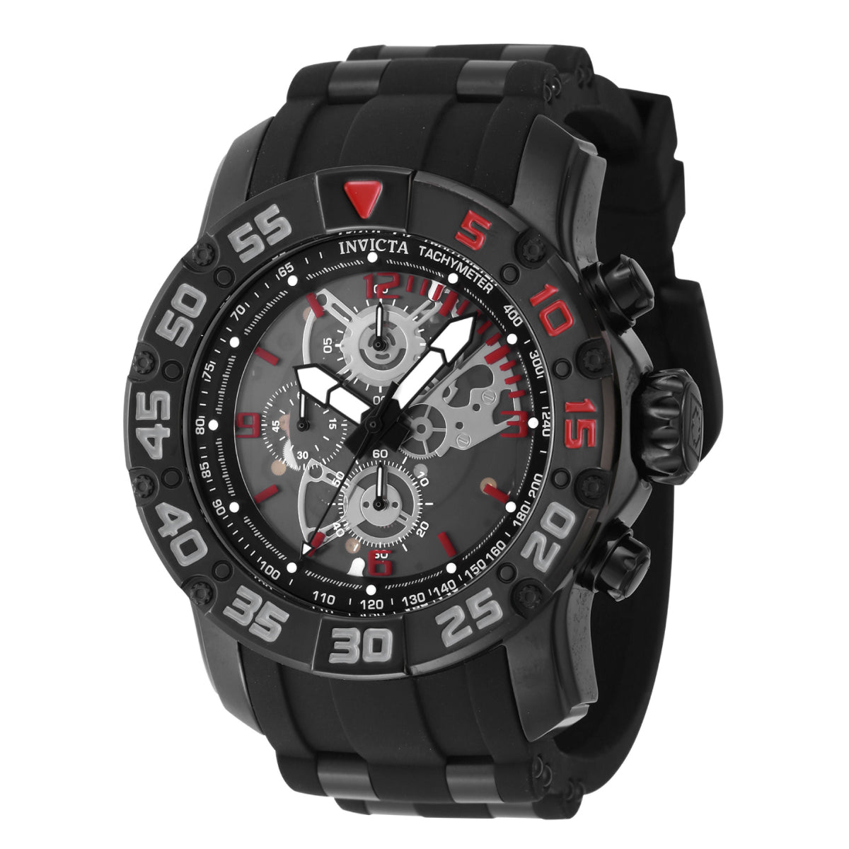 Invicta Men's 48063 Invicta Racing Quartz Multifunction Black Dial Watch