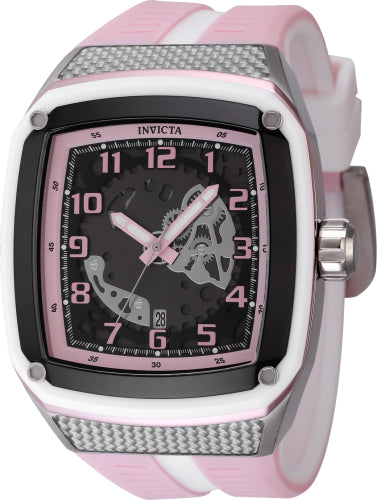 Invicta Men's 48069 Invicta Racing Quartz Multifunction Pink, Gunmetal Dial Watch