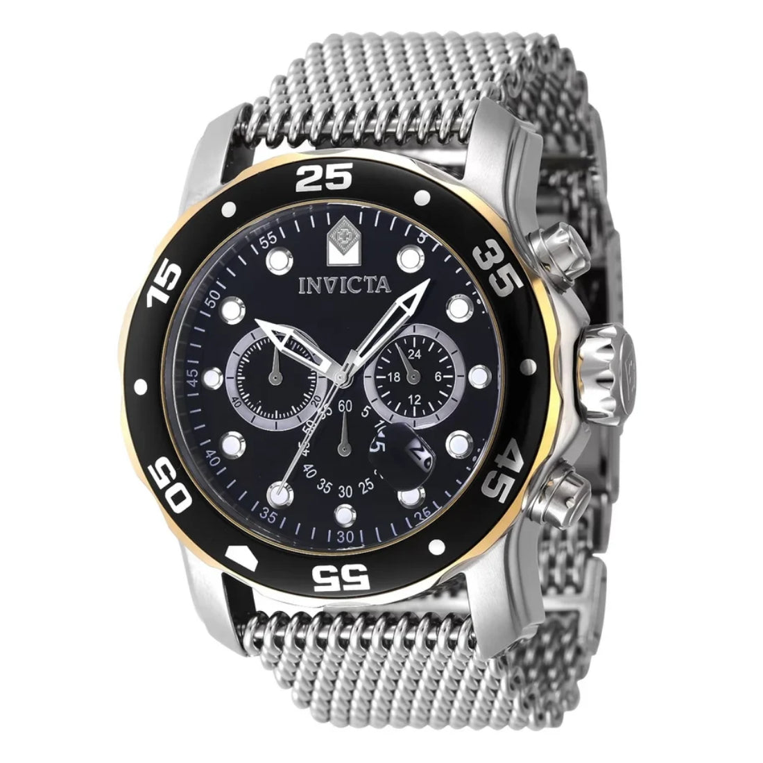 Invicta Men's 48073 Pro Diver Quartz VD53 Black Dial Watch