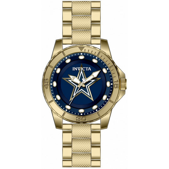 Invicta NFL Dallas Cowboys Men's Gold-tone Bracelet Quartz Watch - 48091