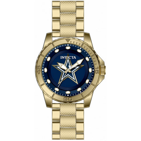 Invicta NFL Dallas Cowboys Men's Gold-tone Bracelet Quartz Watch - 48091
