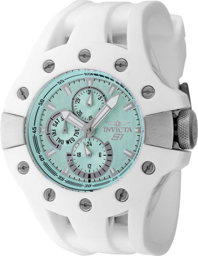 Invicta Men's 48124 S1 Rally Quartz 0 Black, Turquoise Dial Watch