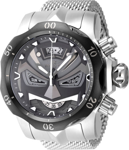 Invicta Men's 48169 Venom Quartz Multifunction Gunmetal, Black Dial Watch
