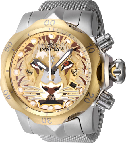 Invicta Men's 48171 Venom Quartz Multifunction Antique Silver, Gold, Brown, Copper Dial Watch