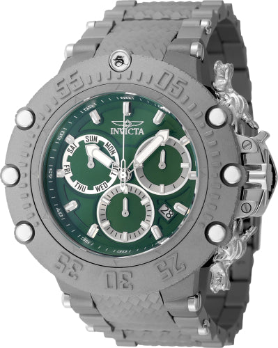Invicta Men's 48192 Subaqua  Quartz Chronograph Titanium, Green Dial Watch