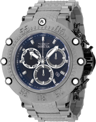 Invicta Men's 48194 Subaqua Quartz Chronograph Titanium, Black Dial Watch