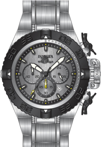 Invicta Men's 48201 Subaqua  Quartz Chronograph Silver, Black Dial Watch